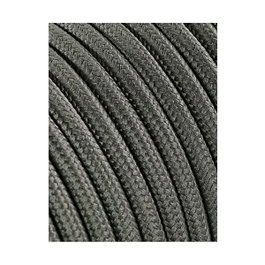 Edm Carrete câble cordón tubular H03VV-F 2 x 0,75 mm² gris oscuro, 5 m