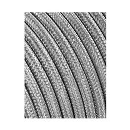 Edm Carrete de câble cordon tubulaire H03VV-F 2 x 0,75 mm² plata, 5 m