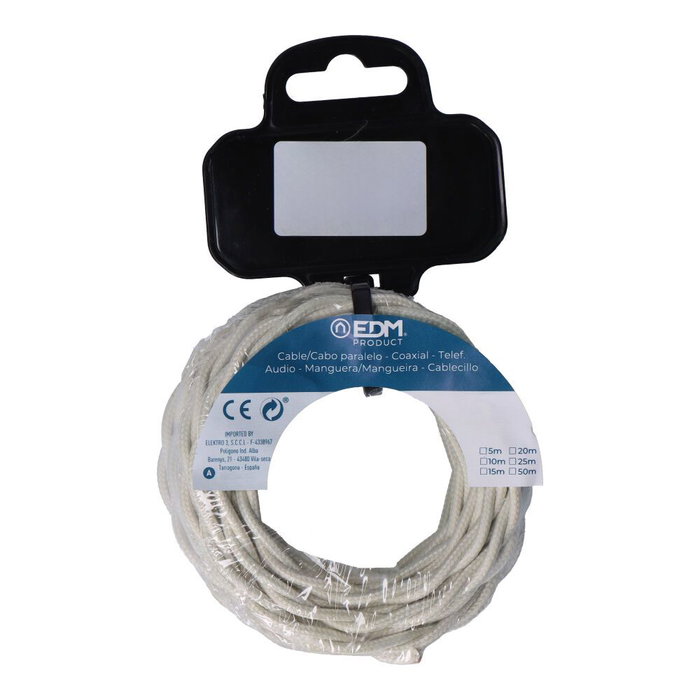 EDM Product Câble EDM 11870 C15 Beige 2 x 0,75 mm 5 m