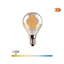 Edm Ampoule LED Filament Vintage E14 4,5W 400lm 2000K Blanc Cassé, Lumière Chaude, Classe F