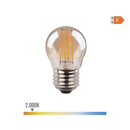 Edm Ampoule LED E27 4,5W 400lm 2000K Blanc Chaud Filament Vintage Forme Sphérique Ø4,5x7,8cm