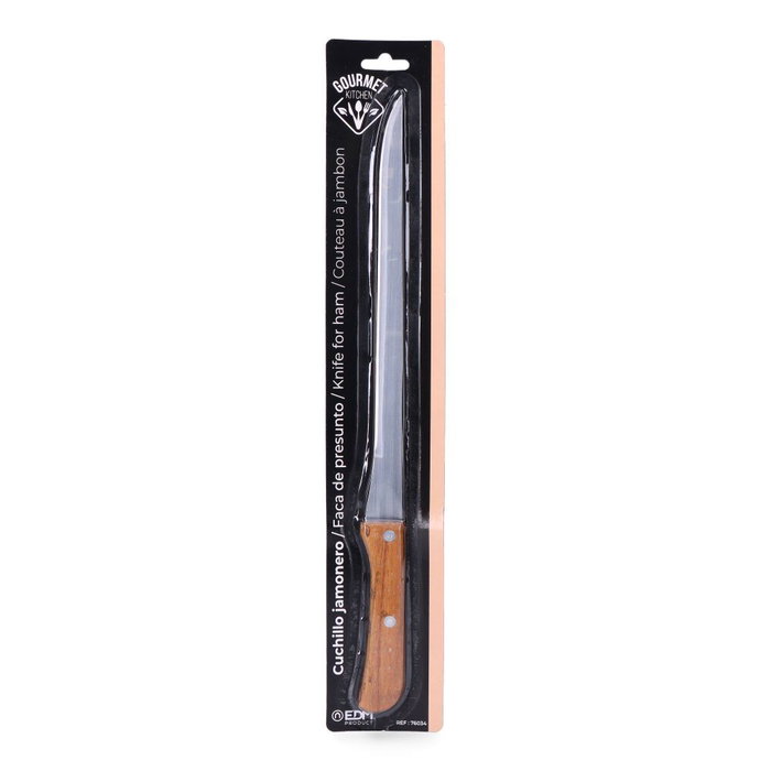Gourmet Kitchen Couteau Jamonero avec manche en bois 36,5 cm