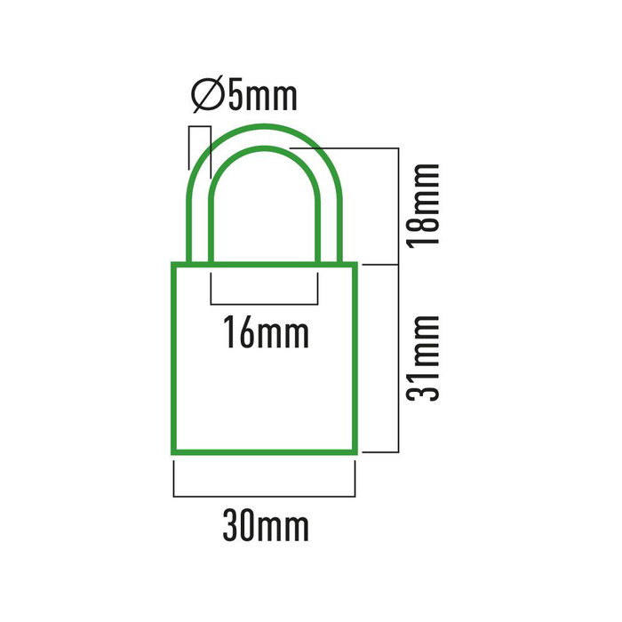 Edm Cadenas laiton 30mm arc normal doré chromé blister 3 clés Edm Cadenas laiton 30mm arc normal doré chromé blister 3 clés