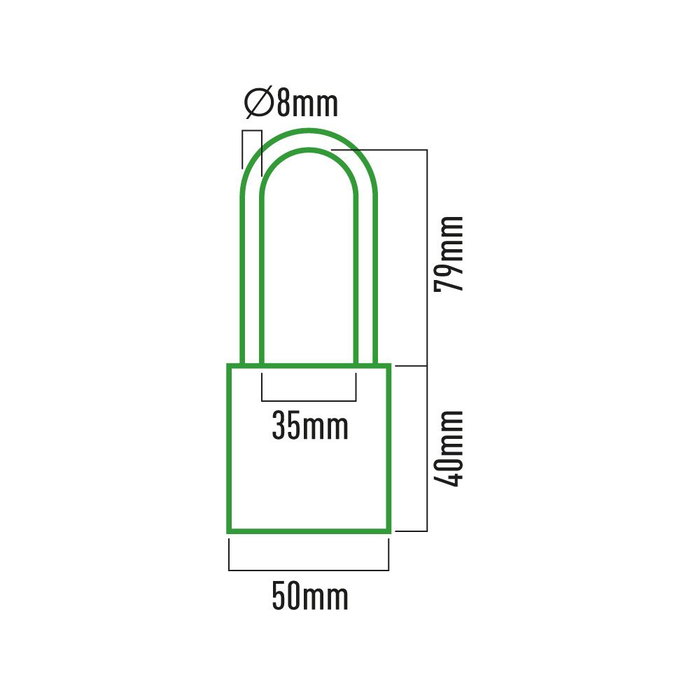 Edm Candado de laiton à arceau long 50 mm avec 3 clés – Doré et chromé – Blister Edm Candado de laiton à arceau long 50 mm avec 3 clés – Doré et chromé – Blister