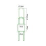 Edm Candado en laiton 60 mm avec arc réglable 67-167 mm, doré et chromé, blister 2 clés