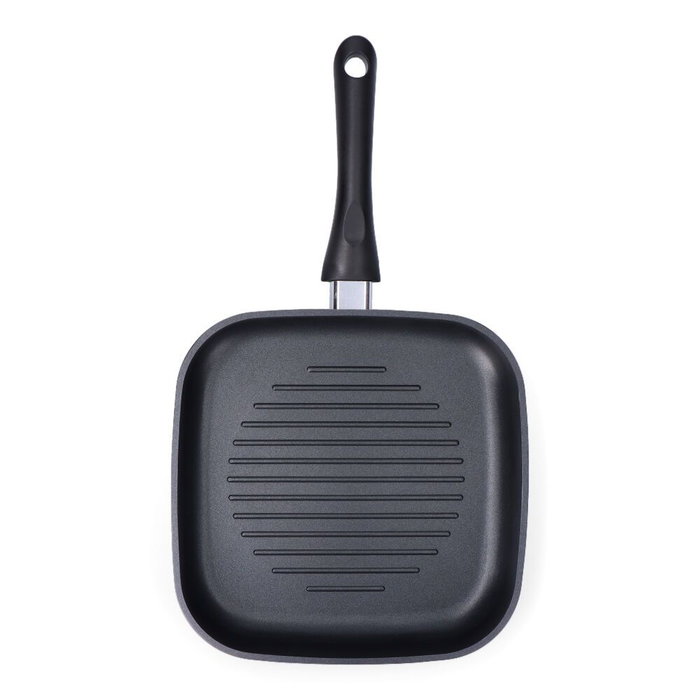 Gourmet Kitchen Poêle Gril Aluminium Black Plus Whitford 24 x 24 x 5,6 cm Antiadhésive Gourmet Kitchen Poêle Gril Aluminium Black Plus Whitford 24 x 24 x 5,6 cm Antiadhésive