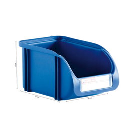 Plastiken Titanium Tiroir empilable bleu 16 x 25 x 13 cm capacité 5 L