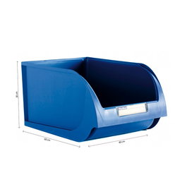 Plastiken Titanium Tiroir empilable bleu 40x60x30 cm 70 L