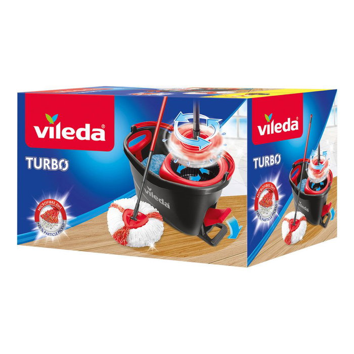 Mop with Bucket Vileda Turbo Easywriting & Clean polypropylène