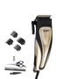 Edm Tondeuse Cheveux 10W - Kit Complet avec 4 Peignes, Taille-haies et Ciseaux, Design Ergonomique, Doré et Noir