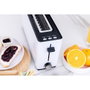 Edm Tostadora ranura larga blanche design 900 W métal 37 cm grille-pain électrique