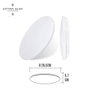 Edm Aplique LED circulaire de superficie 12 W 6500 K 1160 lm Ø25,5 x 6,2 cm