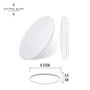 Edm Aplique LED circulaire de surface 18W 4000K 1820lm Ø32,5 x 6,2 cm IP20