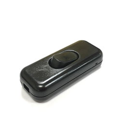 Edm Interrupteur de passage 4A 250V noir rétracté 26x15x60mm