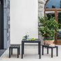Ipae Progarden Banquette extérieur blanc 38,5 x 60 x 45 cm en polypropylène