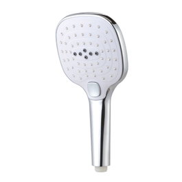 Edm - Poignée de douche anticalcaire square 3 fonctions couleur chromé - ABS, 12x3,1x24,5cm