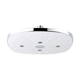 EDM Pommeau de Douche Anti-Calcaire Carré Chromé 20x20x5,7 cm ABS