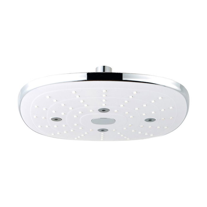 EDM Pommeau de Douche Anti-Calcaire Carré Chromé 20x20x5,7 cm ABS EDM Pommeau de Douche Anti-Calcaire Carré Chromé 20x20x5,7 cm ABS
