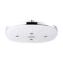 EDM Pommeau de Douche Anti-Calcaire Carré Chromé 20x20x5,7 cm ABS