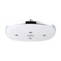 EDM Pomme de douche carrée anti-calcaire chrome
