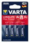 Varta Longlife Max Power AAA LR03 - Pack de 4 piles alcalines