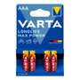 Varta Longlife Max Power AAA LR03 - Pack de 4 piles alcalines