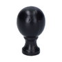 Edm Pomo de porte en forme de boule, fer noir, 25 mm