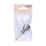 Edm Pomo de porte forme bola en fer, finition fer ancien, 25 mm
