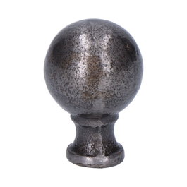 Edm Bouton de porte en forme de boule en fer, finition fer ancien, 25 mm