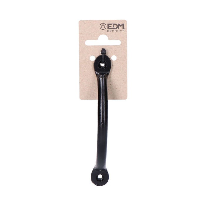 Poignée de porte EDM 85608 Noir Acier 125 mm Poignée de porte EDM 85608 Noir Acier 125 mm