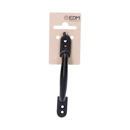 Edm Poignée de porte en acier noir 125 mm