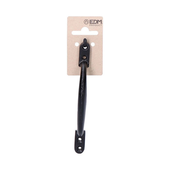 Poignée de porte EDM 85612 Noir Acier 155 mm Poignée de porte EDM 85612 Noir Acier 155 mm