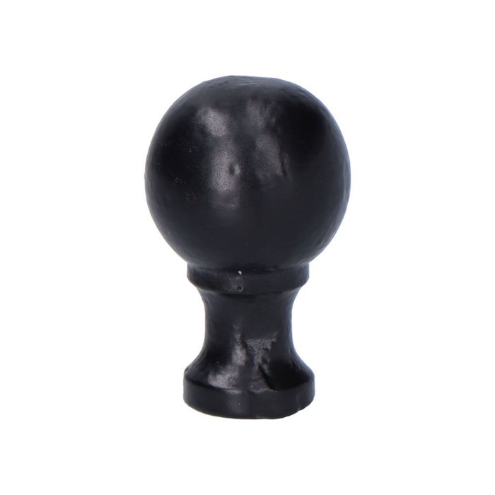 Edm Pomo de porte forme boule en acier noir 18 mm Edm Pomo de porte forme boule en acier noir 18 mm