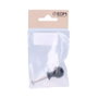 Edm Pomo de porte forme boule en acier noir 18 mm