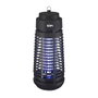 Edm Tapette à insectes électrique 1x6W 25 m² Noir Ø12x30 cm