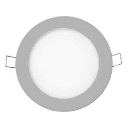 Edm Mini downlight LED encastrable rond 6 W, 6400 K, chrome, ø 11,7 cm