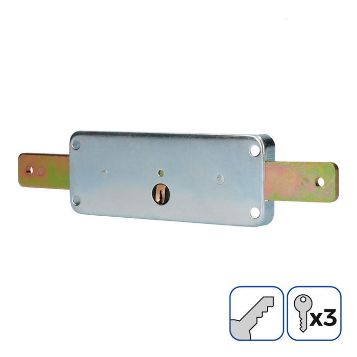 Serrure à mortaiser EDM 85260 Acier 154 x 59 mm Volet Encastrer