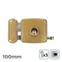 Serrure en applique EDM 85266 Doré Acier 100 x 94 mm Recouvrir