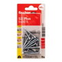 Fischer SX Plus SK NV Cheville + Vis Ø6 x 30 mm / Ø4,5 x 40 mm, Lot de 15