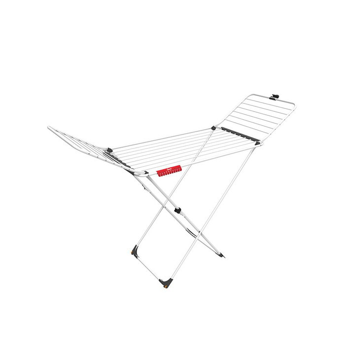 Vileda Tendedero X Legs Extra avec 20 mètres de fil, pliable, en acier et aluminium, blanc Vileda Tendedero X Legs Extra avec 20 mètres de fil, pliable, en acier et aluminium, blanc