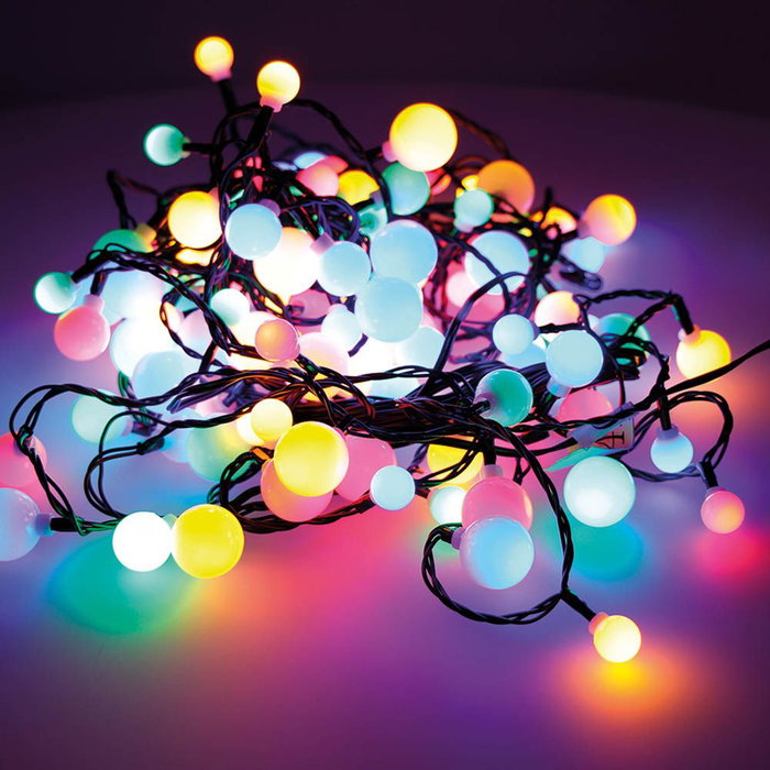 Guirlande lumineuse LED Lumineo Cherry Multicouleur 14 m Guirlande lumineuse LED Lumineo Cherry Multicouleur 14 m