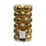 Decoris Boules de Noël Or Doré 37 Pièces