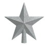 Decoris Étoile argentée pailletée pour sapin de Noël 19x4,2x19cm