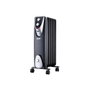 EDM Radiateur sans huile 6 éléments Noir 1000 W - Modèle Black Edition