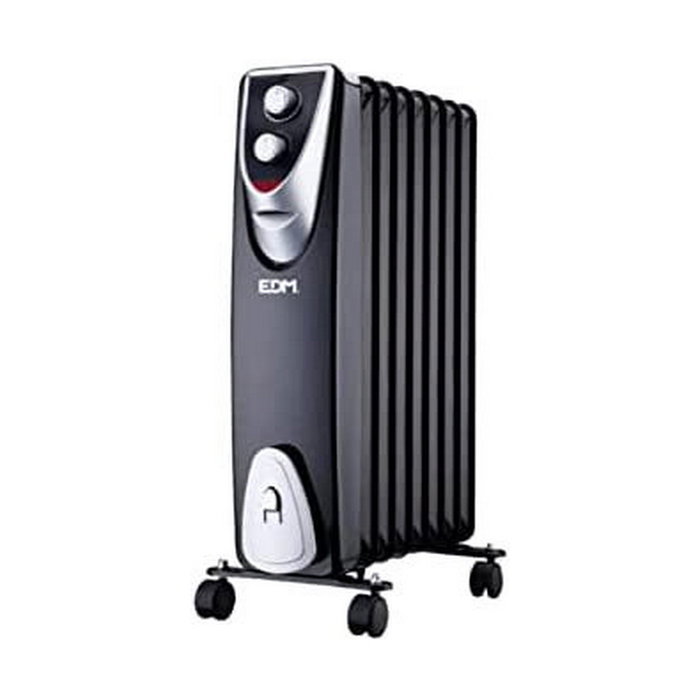 Edm Radiateur sans huile Black Edition 1500W 8 éléments Edm Radiateur sans huile Black Edition 1500W 8 éléments