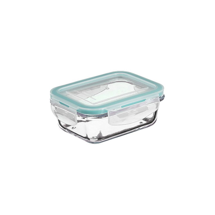 5Five Boîte en verre 330 ml 13 x 10 x 5 cm transparent/bleu