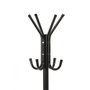 Porte-manteau 8 Crochets Noir Aluminium (172 x 48 cm)