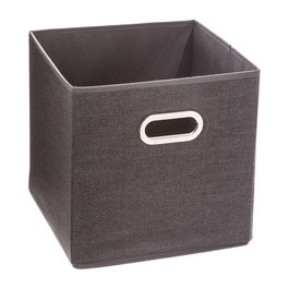 5Five Boîte de rangement gris foncé pour étagère 31 x 31 x 31 cm