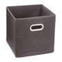 5Five Boîte de rangement gris foncé pour étagère 31 x 31 x 31 cm