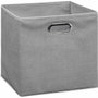 5Five Boîte multiusage en tissu gris clair (31 x 31 x 31 cm)